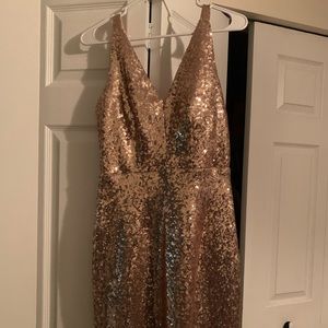 Jax Gold cocktail dress